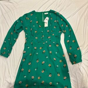 Socialite Green Floral Dress Size XL